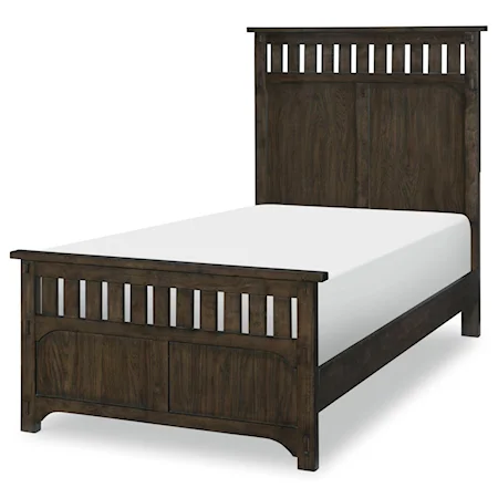 Casual Twin Panel Bed